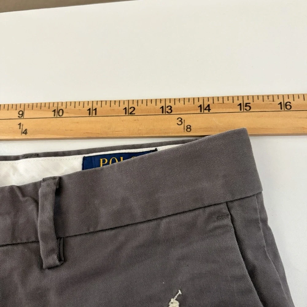 Polo Ralph Lauren Mens Pony Shorts Size 30 Gray AOP Preppy Stretch Classic 8